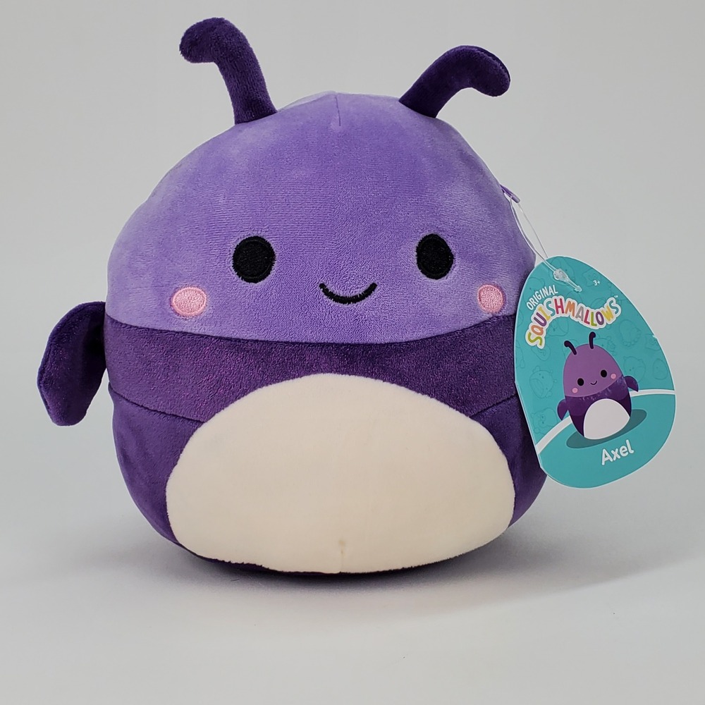 Squishmallows Axel the‎ Beetle 8 Inch Purple Plush Stuffed Animal Toy 2024 NWT